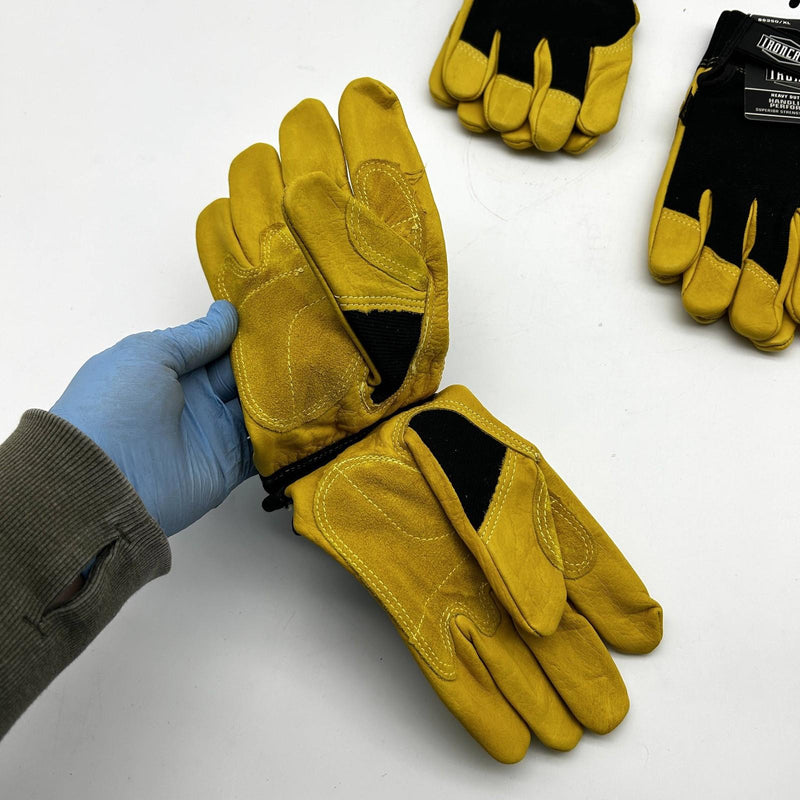Ironcat 86350 Cowhide Leather Gloves Extra Large XL Hvy Duty Mechanics 3 Pairs 6