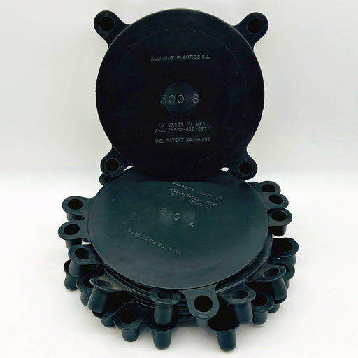 Essentra 3008A Studded Raised Face Flange Protector 8in Black Quickfit Pk of 10 1