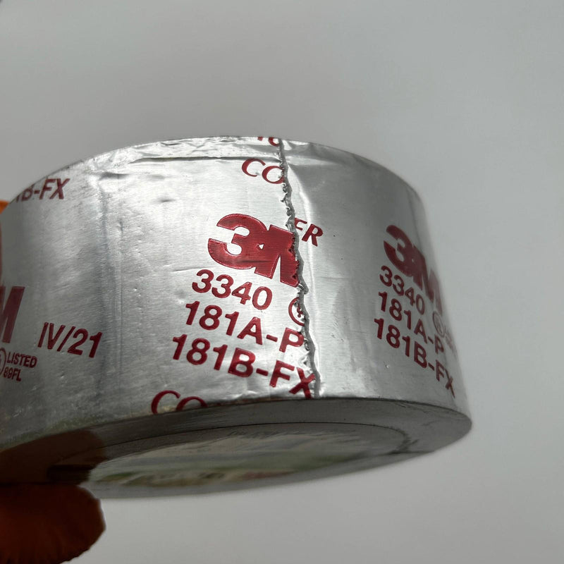 3M Aluminum Foil Tape 3340 2.5" x 50 yd 4.0 mil Silver HVAC Sealing and Patching 4
