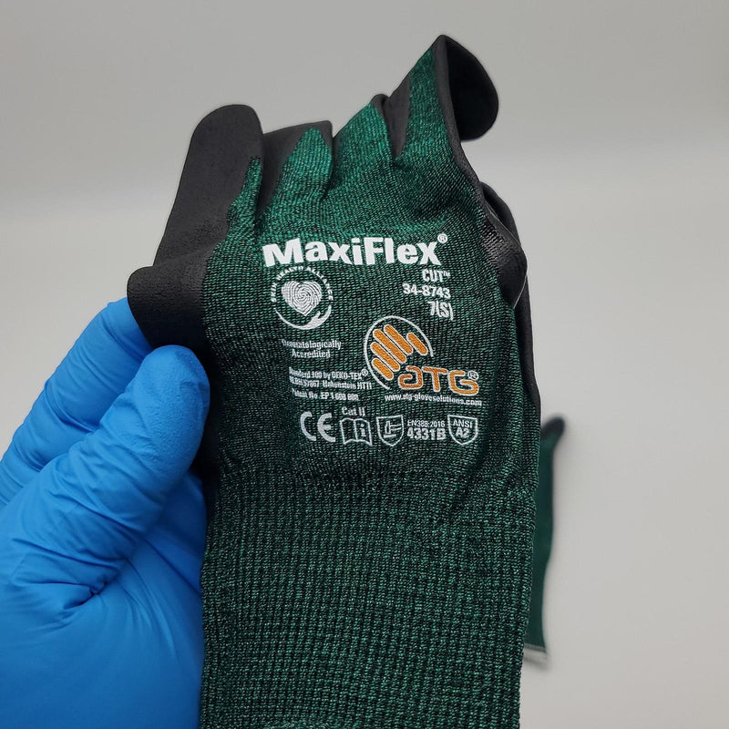 ATG 34-8743V Maxiflex Cut Resistant Gloves Small Palm Coated Breathable 1 Pair 2