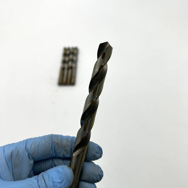 5pk Cle-Line C62907 Jobber Drill Bit 1898 12.2MM HSS Bright 2 Flutes 5XD Right 5