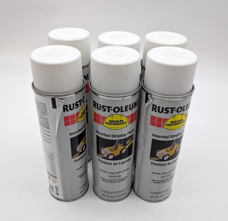 Rust-Oleum Inverted Striping Paint Cans 18 Oz Pack of 6 2391838 1