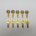 10x Chicago K 35M Key Blanks Brass USA Made NOS 3