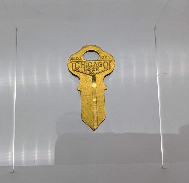 10x Chicago K4L Key Blanks for Some Chicago Cabinet Locks Brass 1