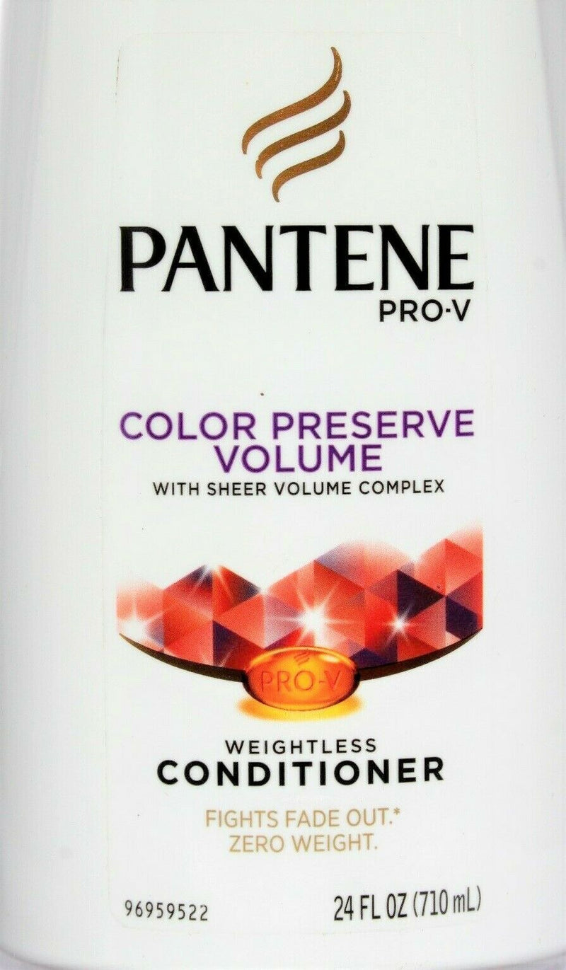 Pantene Pro-V Color Preserve Volume Weightless Conditioner 24 oz. 2 Pack