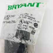 Bryant 4721NP Locking Blade Plug 15A 125 VAC 1-phase 2-pole 3-wire NEMA L5-15 4