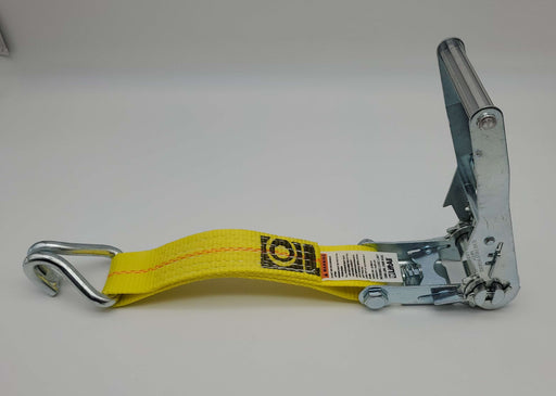 LiftAll 2" 10k Ratchet Strap Tiedown Fixed U-Hook 1" OAL 3300 lb Working UH10Y 1