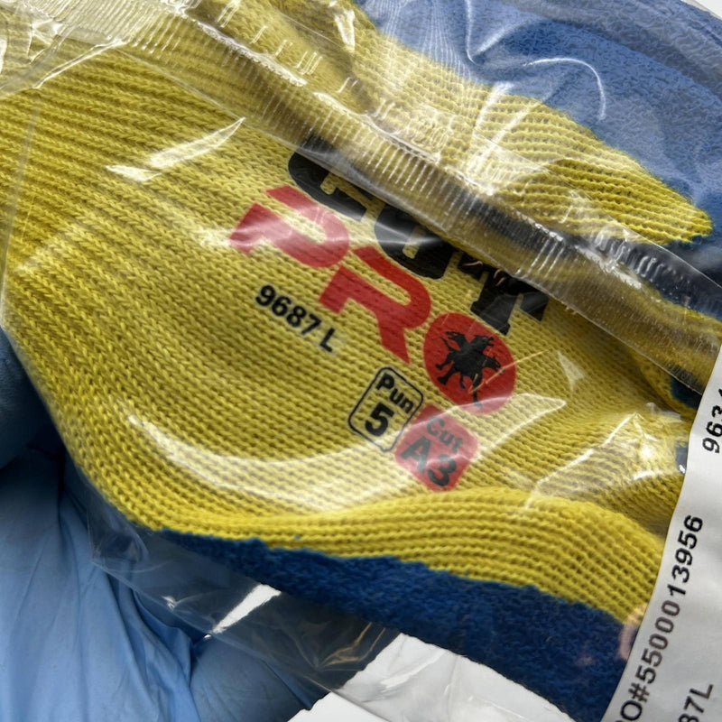 MCR Safety 9687 Cut Resistant Glove Sz Large Made with Kevlar 10Gauge 6 Pairs 4
