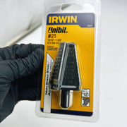 Irwin 10221 Unibit Step Drill 13/16" - 1-3/8" High Speed Steel 1/2" Shank 3