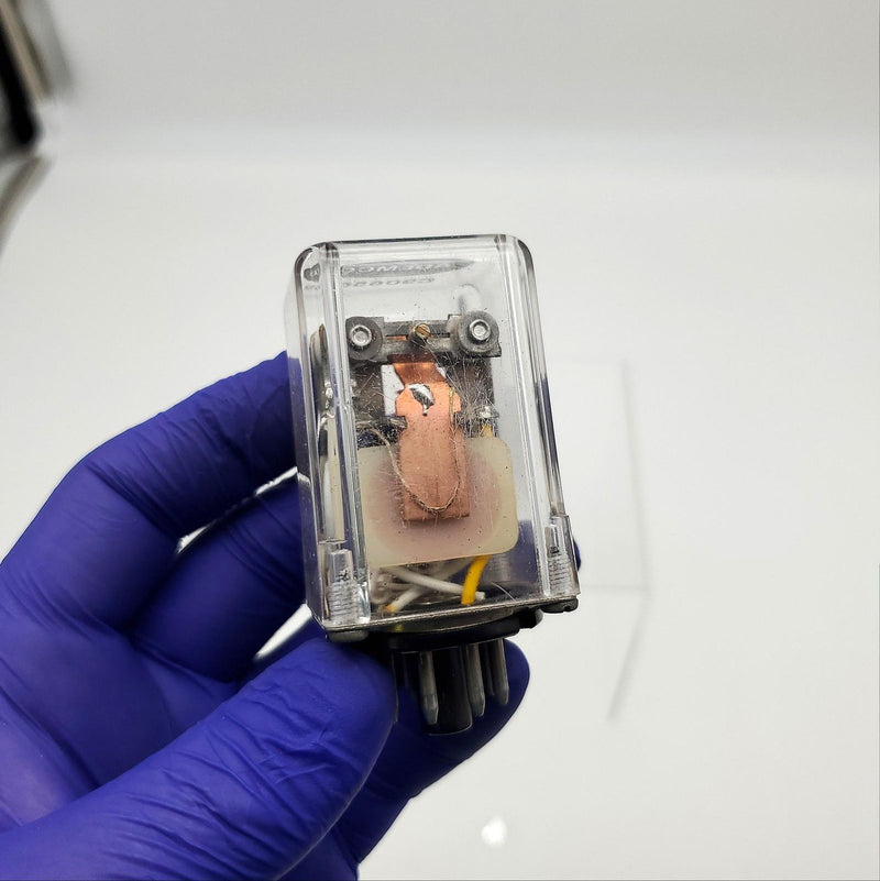 Ademco C90650 Relay Crystal Case 2-3/4"L x 1-3/8" x 1-3/8" USA Made Vintage 3