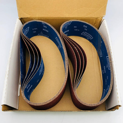 Norton 78072771217 Sanding Belt 4X36 50 Grit R988 Aluminum Oxide Pack of 10 1