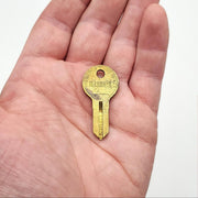 2x Illinois 105 Key Blanks Double Bitted 105 Keyway Brass NOS 2