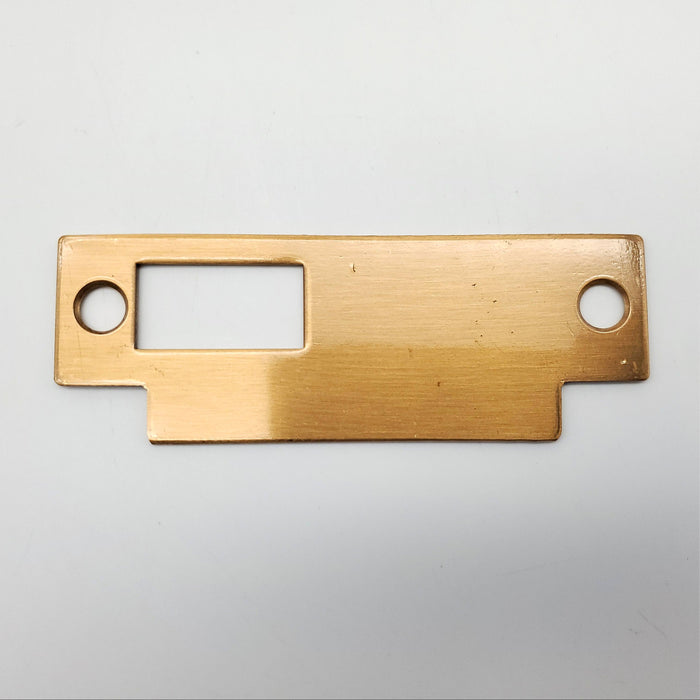 Yale Mortise Lock Strike Plate Satin Bronze for Yale 8700 Series w #12 Screws 2