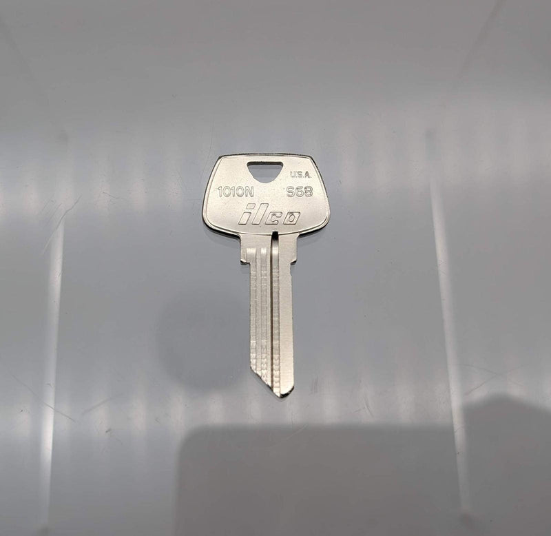 10x Ilco 1010N Key Blanks 5 Pin Nickel Plated for Sargent N Keyway 1