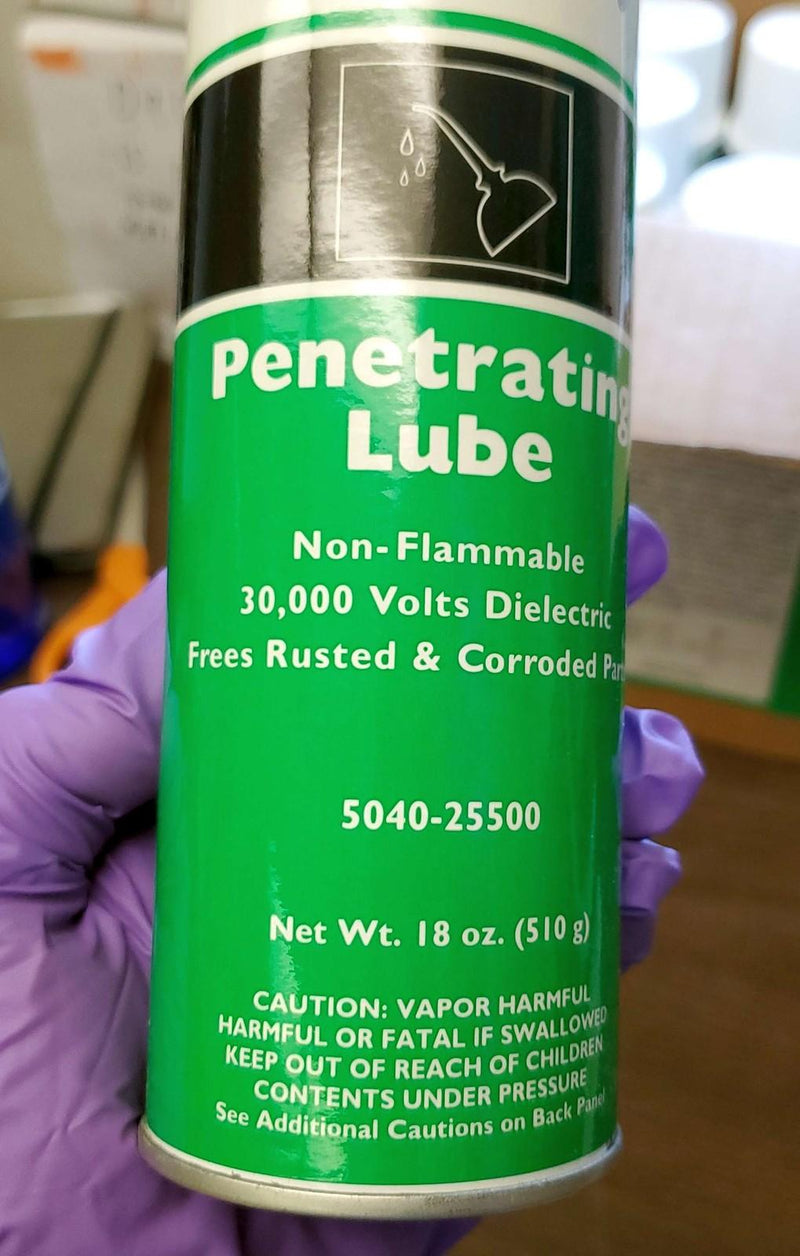 Penetrating Lubricant Non-Flammable 30,000V Dielectric 12 Cans 18OZ Aerosol Cans