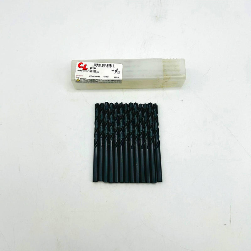 Chicago Latrobe 47299 Metric Jobber Drill Bit 6.30-MM List 150 HSS Lot of 13 11