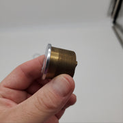 Falcon Mortise Cylinder 1" Length Satin Chrome #984 E Keyway 5 Pin 8876 Collar 6