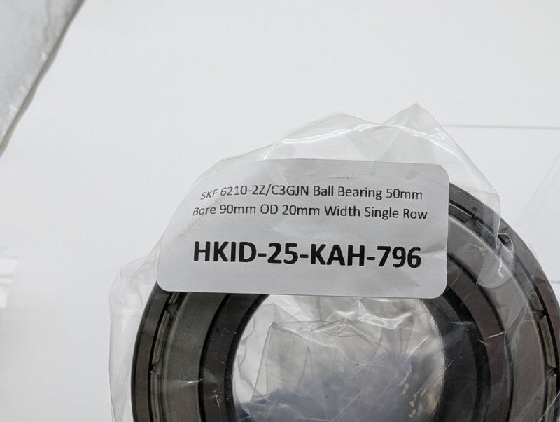 SKF 6210-2Z/C3GJN Ball Bearing 50mm Bore 90mm OD 20mm Width Single Row 5