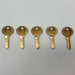 5x Wilson Bohannan No 19 Padlock Key Blanks Brass USA Made 3