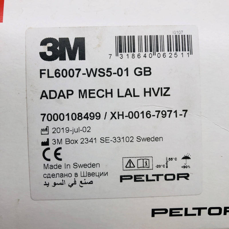 3M Peltor FL6007-WS5-01 GB WS Adapter Aircraft Ground Mechanic Hi-Viz 7000108499 2