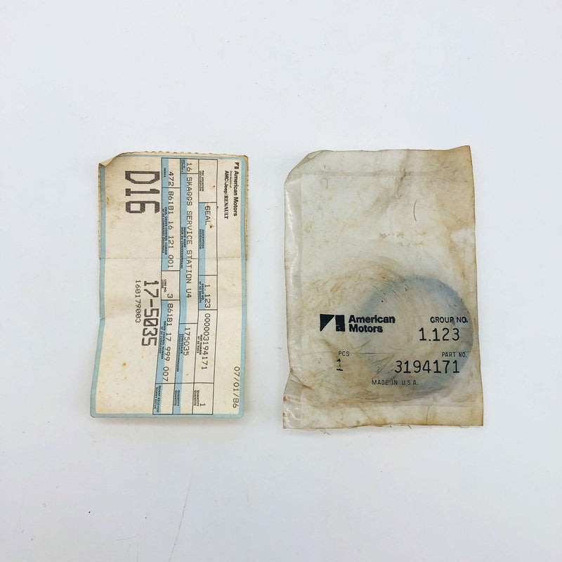 AMC Jeep 3194171 Oil Seal Crankshaft Front Engine OEM NOS 1972-74 Sealed 7