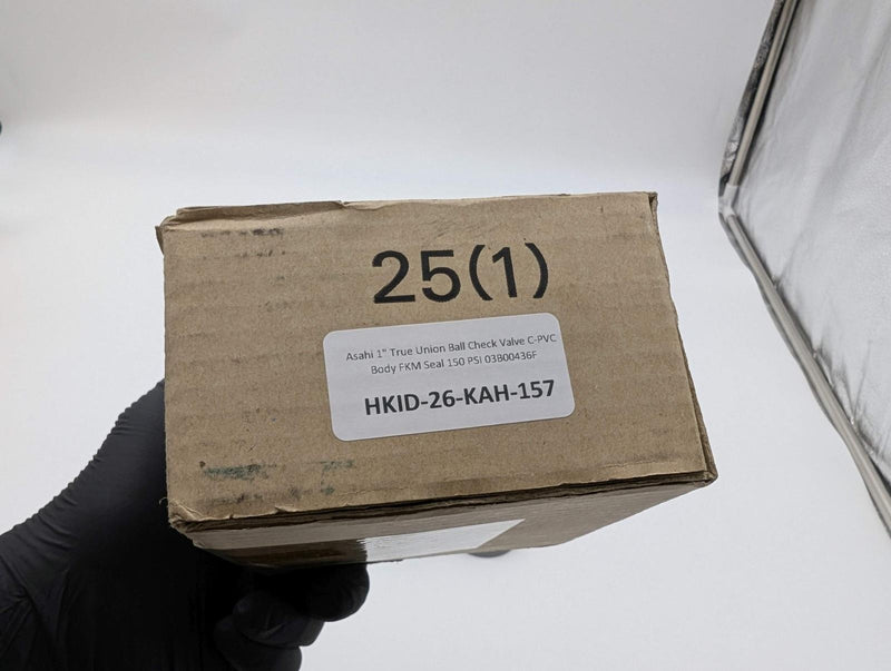 Asahi 1" True Union Ball Check Valve C-PVC Body FKM Seal 150 PSI 03B00436F 7