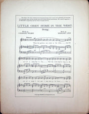 1902 Because Edward Teschemacher Guy D Hardelot Vintage Sheet Music Large French 3