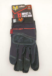 Valeo Mechanics Gloves Size XL Impact & Vibration Resistant V420 V4 Series 1
