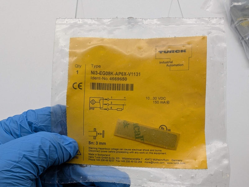 Turck NI3-EG08K-AP6X-V1131 Inductive Sensor M8 × 1 Thread 3-Wire 10-30 VDC 4