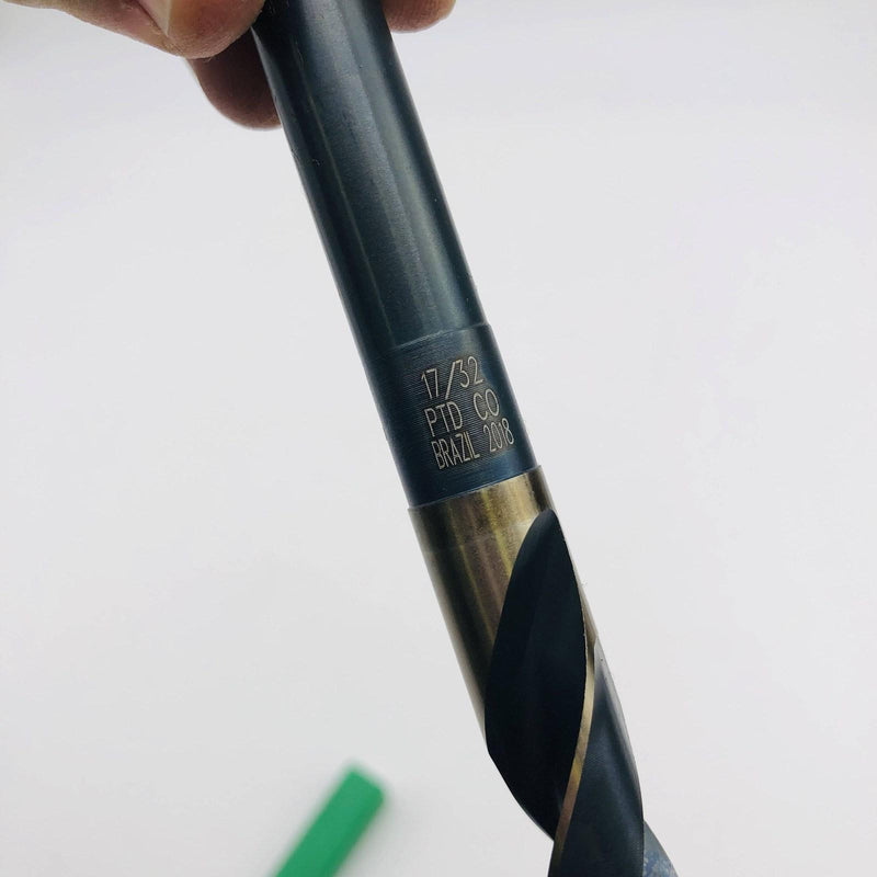 Precision 092334 17/32 Twist Drill Bit R56CO HCO Blk/Gold S&D 1/2" Shank 4