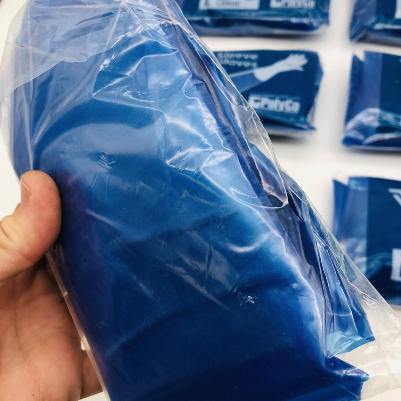 PolyCo 41550 Sleeve Gloves Large 11 Mil Disposable Nitrile Polyolefin 6 Pairs 5