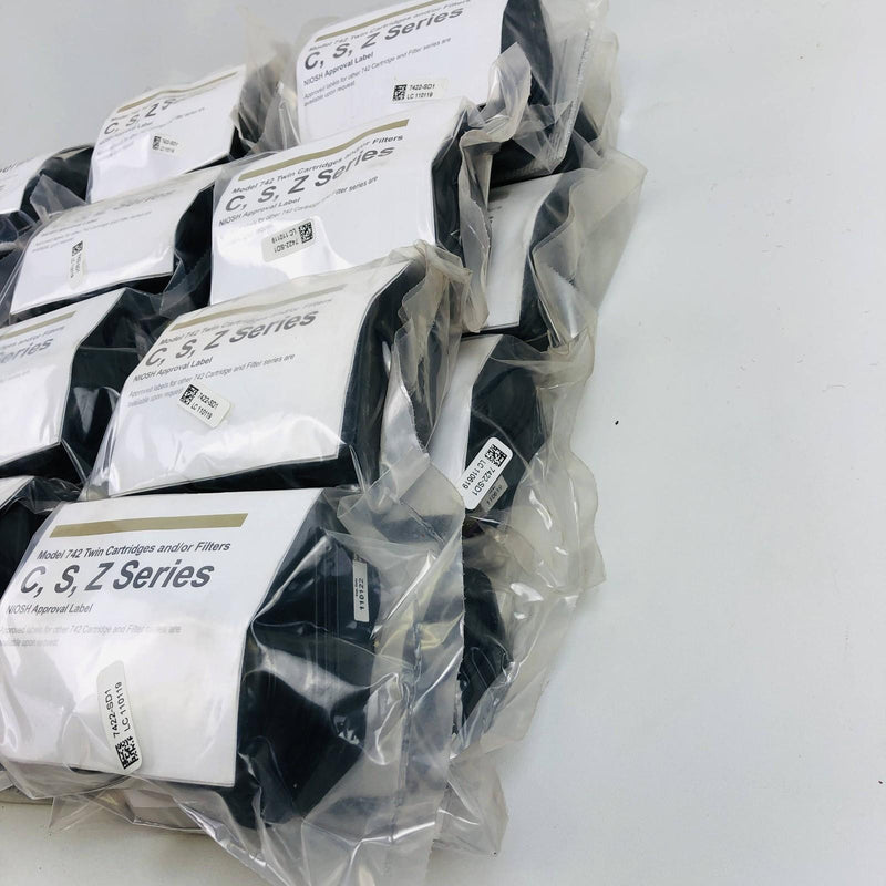Scott 7422-SD1 Respirator Cartridges Model 742 C, S, Z Ser Olive/Magenta NIOSH Bulk Lot of 28 11