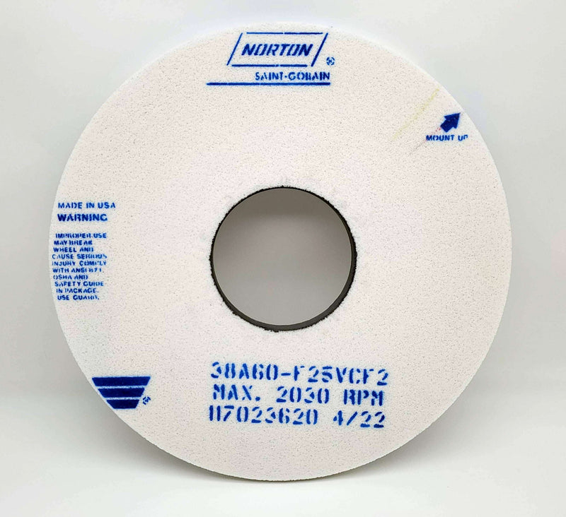 Norton 16"x3/4"x6" Grinding Wheel 38A 60 Grit 6" Arbor Aluminum Oxide 1