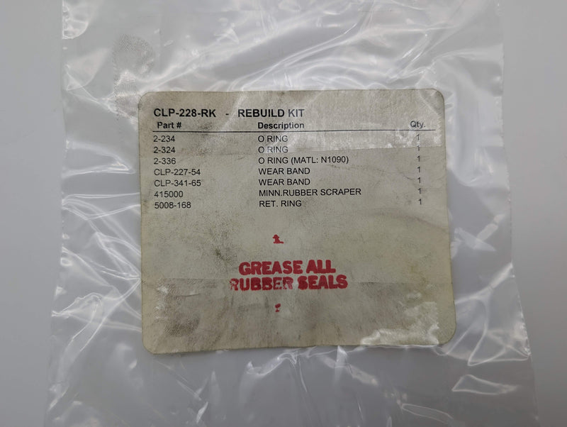 C.M. Smillie CLP 228-RK Cylinder Seal Rebuild Repair Kit OEM