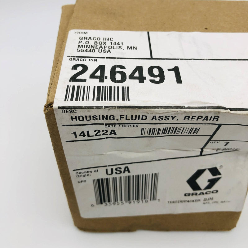 Graco 246491 Housing Fluid Assembly Repair for Fusion Air Purge Spray OEM