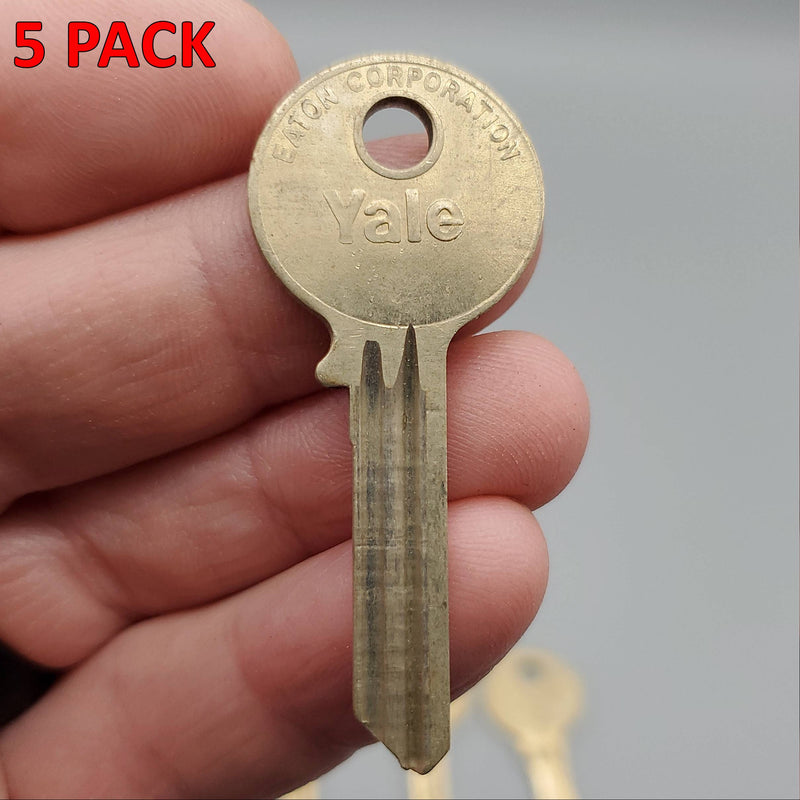 5x Yale RN12 1/2 Key Blanks JB Keyway Standard Surety Nickel Silver 6 Pin NOS