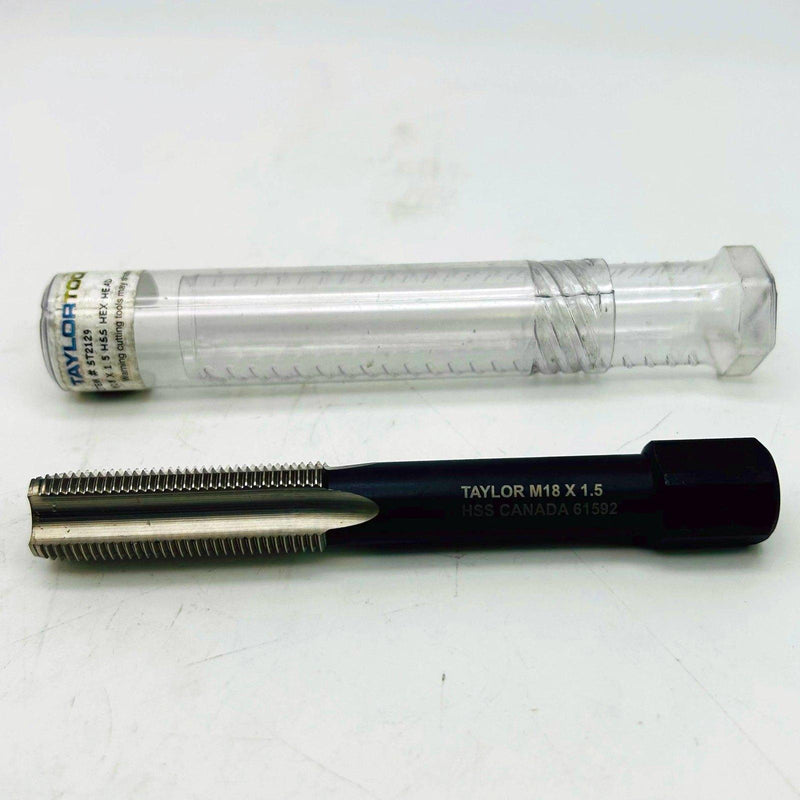 Taylor Tool ST2129 Hex Head Tap M18 x 1.5 HSS 130mm OAL 50mm Thread 1