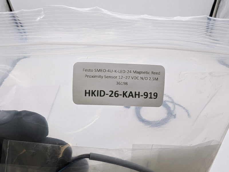 Festo SMEO-4U-K-LED-24 Magnetic Reed Proximity Sensor 12–27 VDC N/O 2.5M 36198