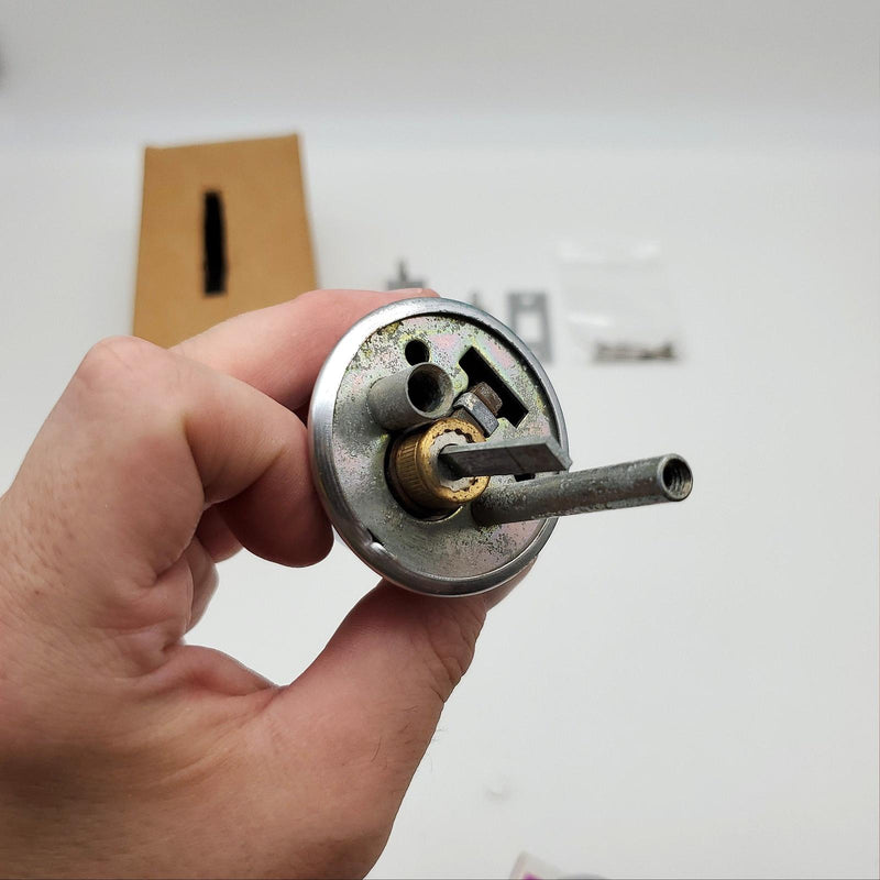 Falcon Deadbolt Double Cylinder Satin Chrome 2-3/8" Backset 930 Bore In USA Made 7