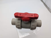 Asahi Duo Bloc 1-1/2" Ball Valve PP Body FPM Seals 150 PSI 97H04418F 2