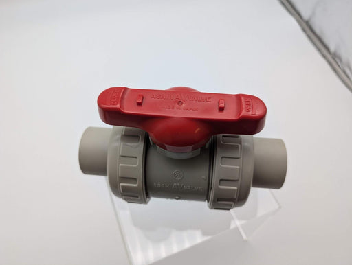 Asahi Duo Bloc 1-1/2" Ball Valve PP Body FPM Seals 150 PSI 97H04418F 2