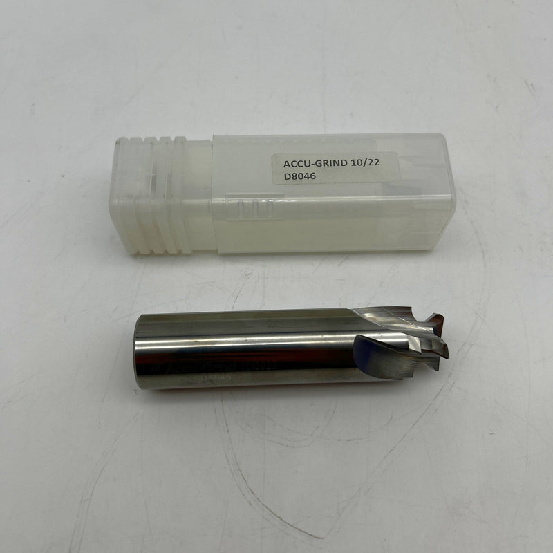 Accu-Grind D8046 3/4inch Form Cutter 1" Shank 4" OAL 4 Flutes Stage 8