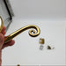 Dexter Door Lever Privacy Lock Brass 2-3/8" BS Loren / Spiral 8511L No Latch 5