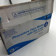 Dynarex 2201 Procedure Face Masks Blue Earloop Glass-Free Filter 600/Case 7