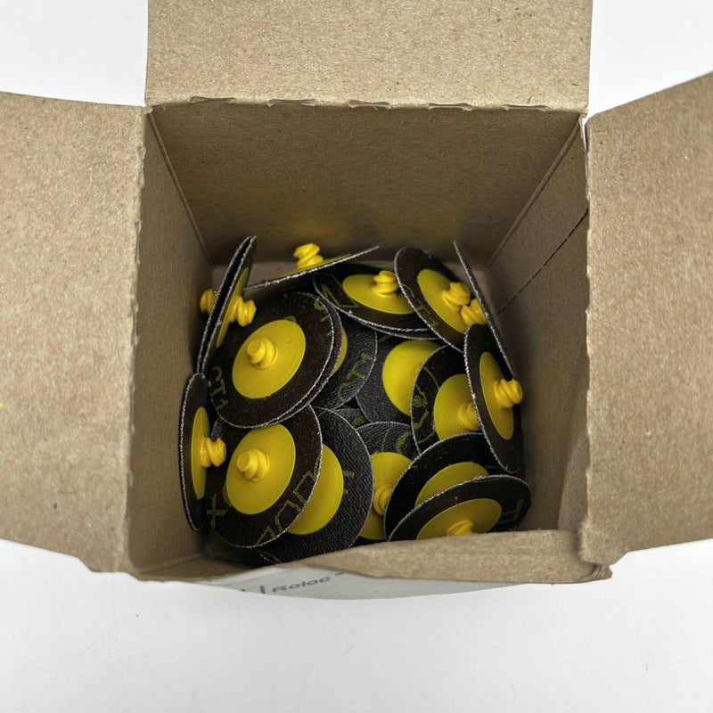 3M Roloc 22401 Sanding Disc 2in TR 361F 80 Grit Medium AO 25000 Max RPM 30pk