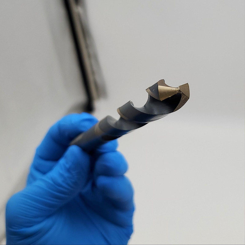 EXACTEK 33/64" Drill Bit 2 Flute 6-1/8" OAL 3-1/4" LOC 1/2" Chuck 188 Deg HSS 3