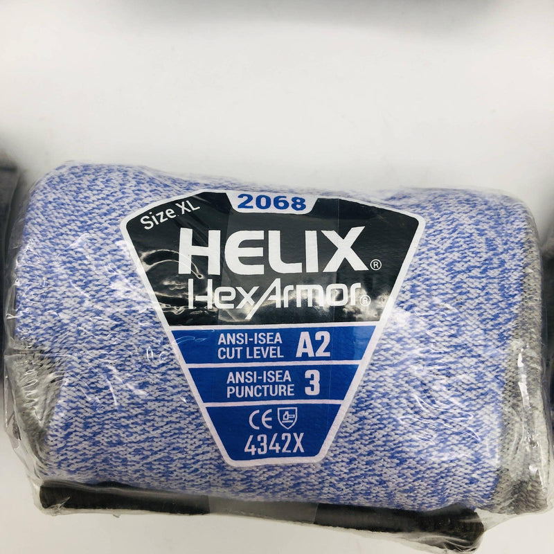 HexArmor 2068-XL Work Glove Size 10/XL HPPE/NYL Blend Knit Shell PU Dip 6 Pairs 3