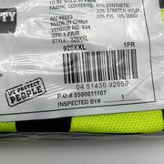 MCR Safety 926 Mechanics Gloves 2XL Hi-Vis Lime W/ Dotted Palm Insulated 3 Pairs 3