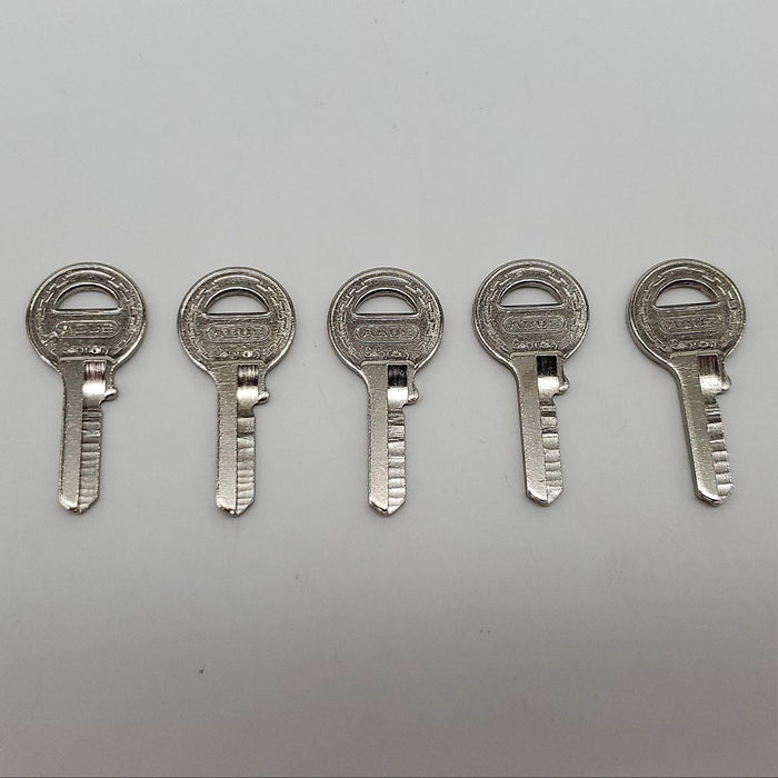 5x Abus 45/30 KB Padlock Key Blanks #90110 Nickel Plated 3