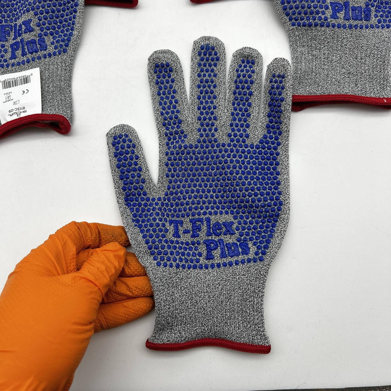 Showa 8113C Cut Resistant Gloves Size 9 Large T-Flex Plus Dotted Ambi 7ct 4